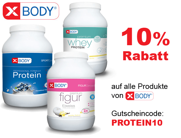 xbody whey soja protein gutschein code